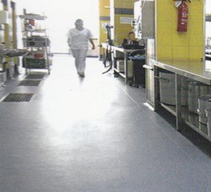 醫院廚房地板工程-雅卓